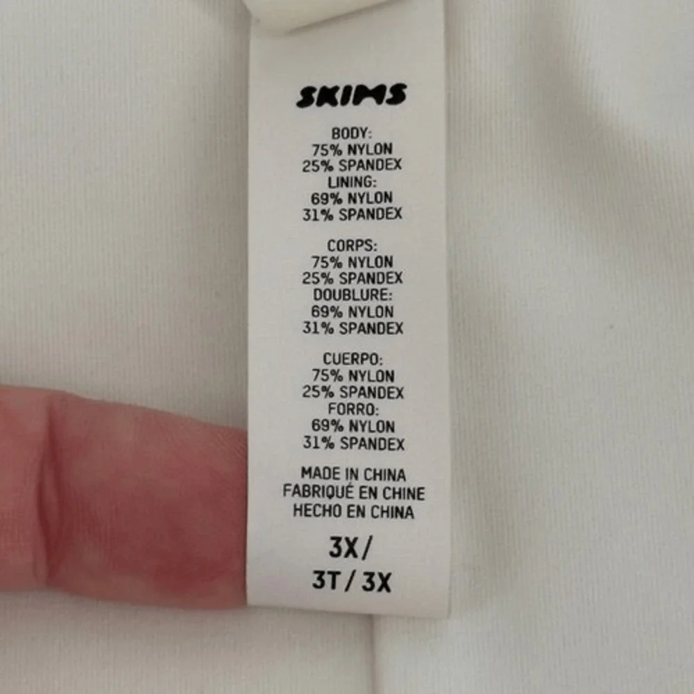 SKIMS‎ Sculpting Swim One Piece 3X White